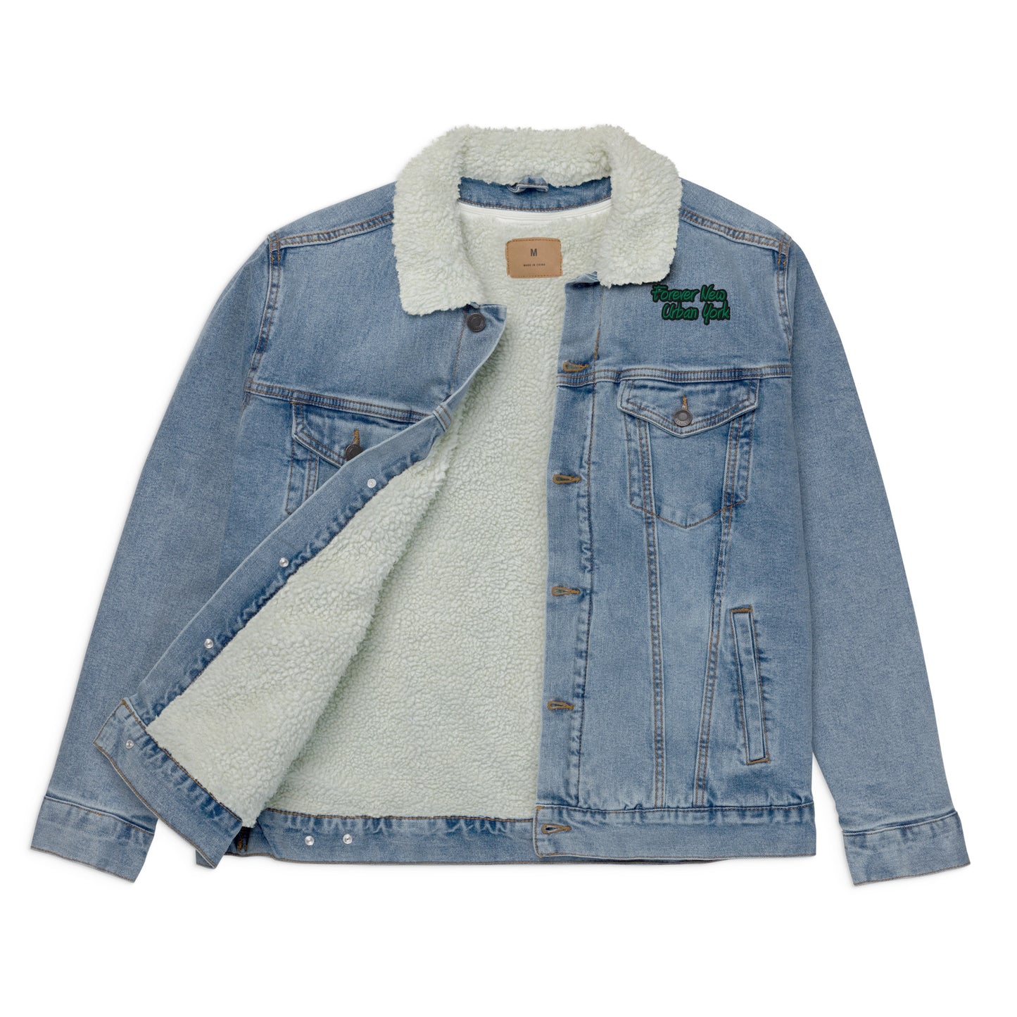FUNY Unisex denim sherpa jacket