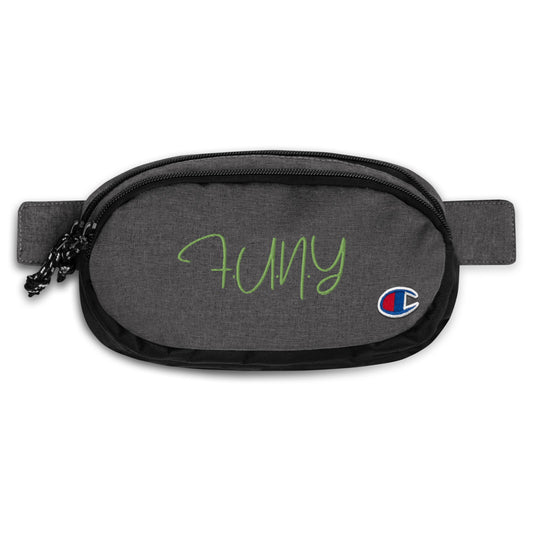 FUNY Champion fanny pack heather black front