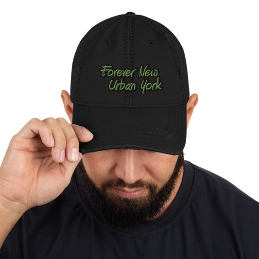 FUNY Distressed Dad Hat black front