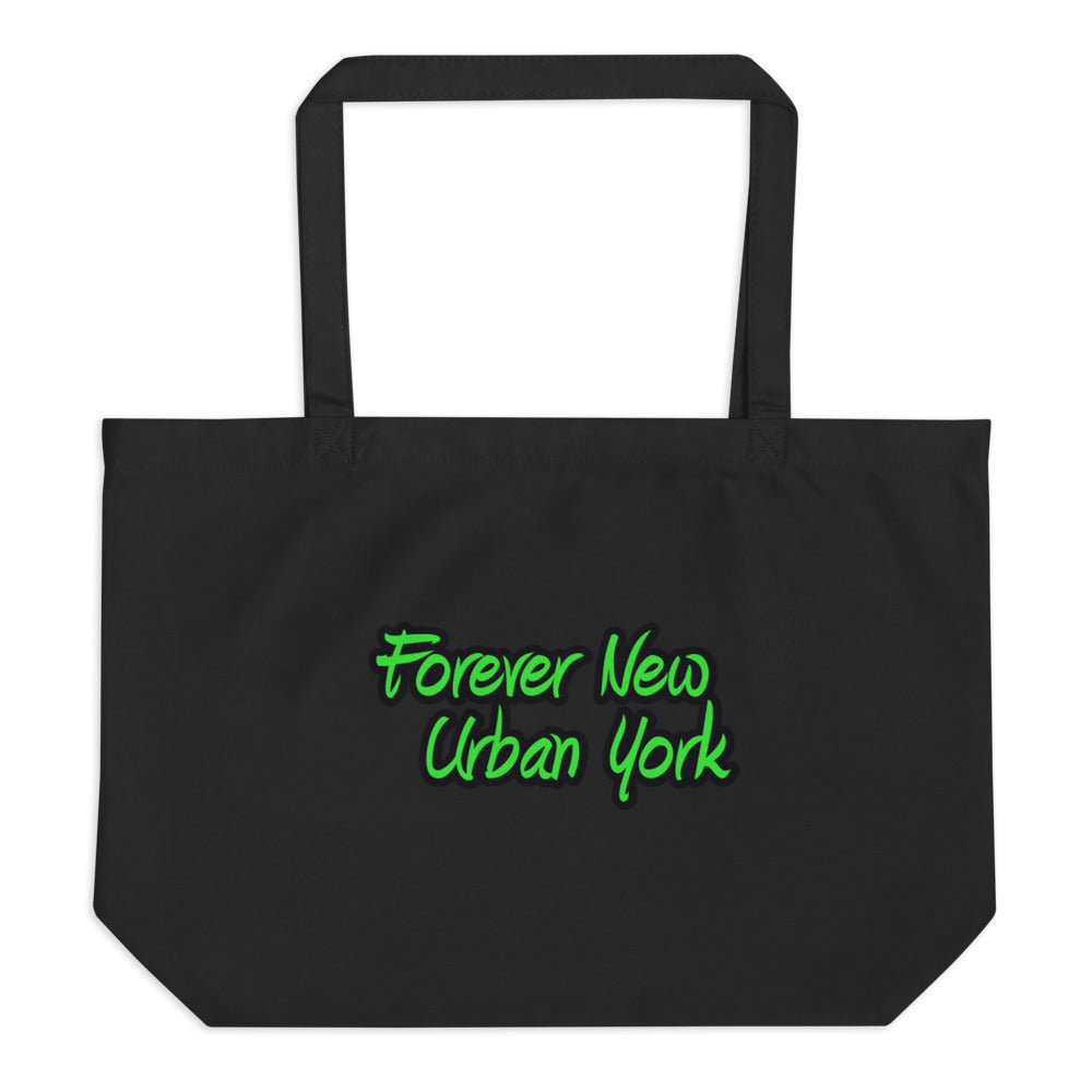 Large organic tote bag front