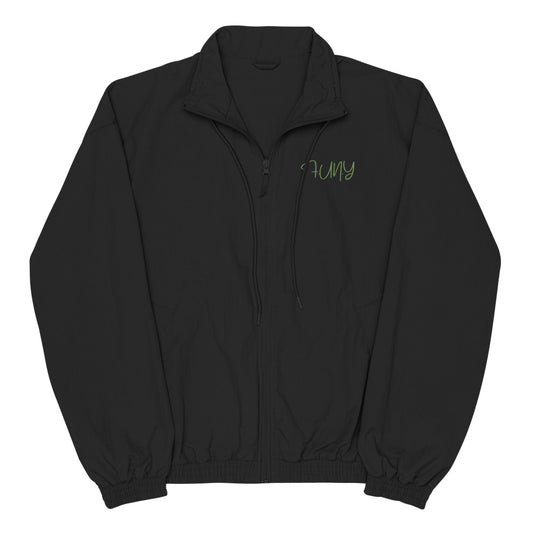 FUNY String Logo Recycled tracksuit jacket black front