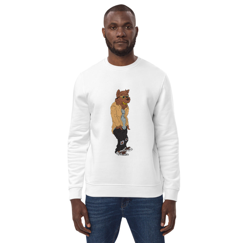 Cali Bear Unisex eco sweatshirt white front