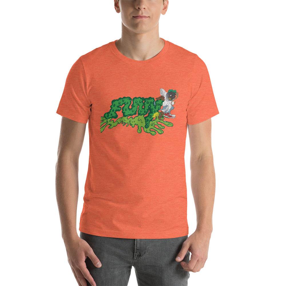 FUNY Bomber Short-sleeve unisex t-shirt orange front 