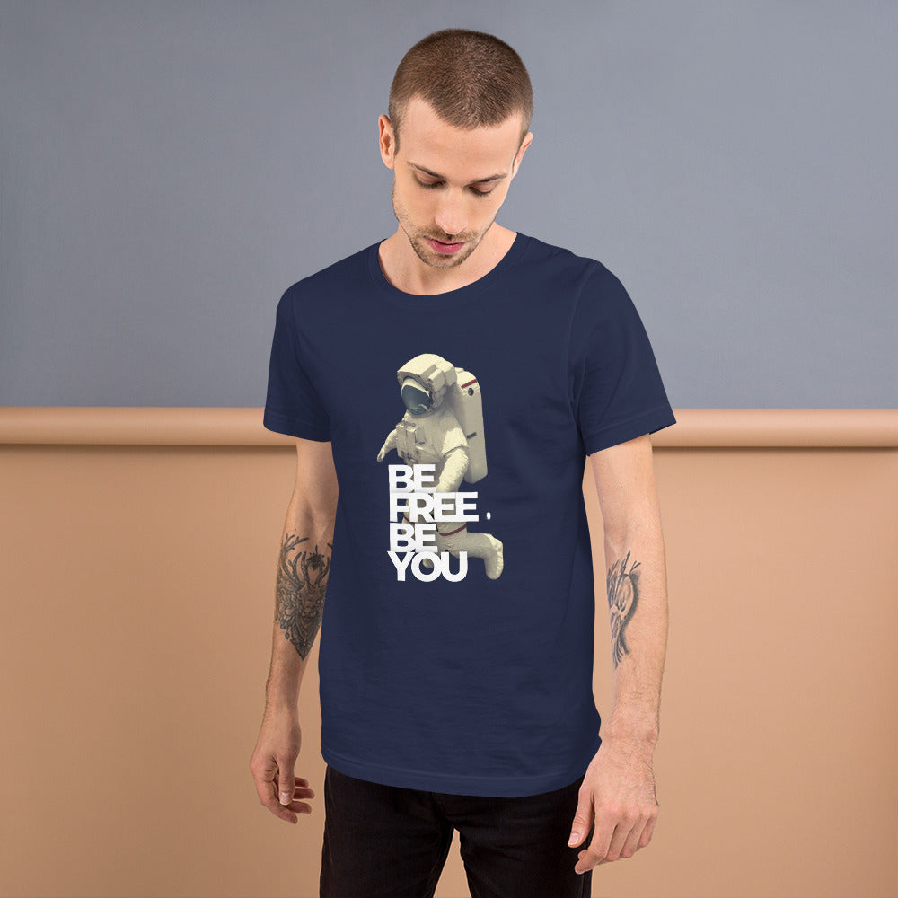 FUNY Spaceman Unisex t-shirt navy front