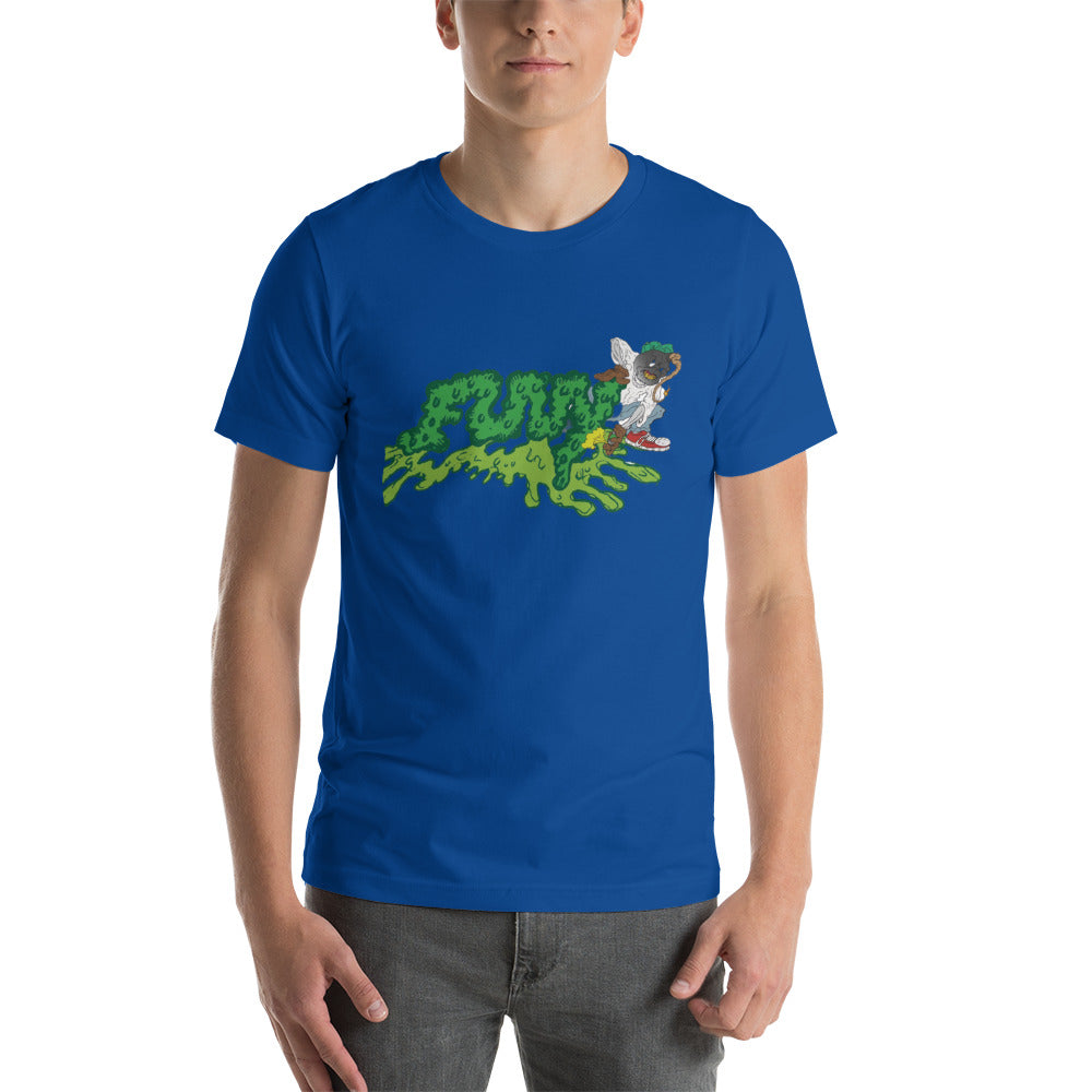 FUNY Bomber Short-sleeve unisex t-shirt true royal front