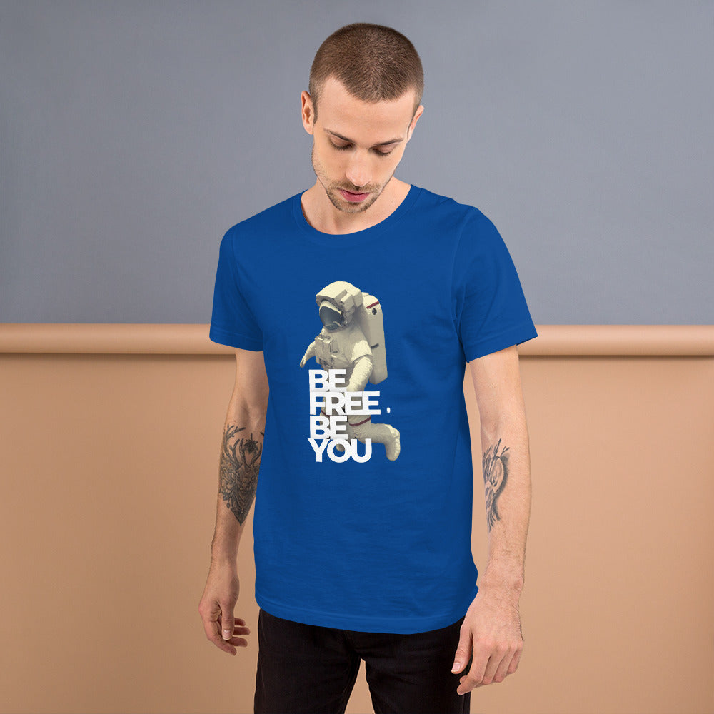 FUNY Spaceman Unisex t-shirt true royal front