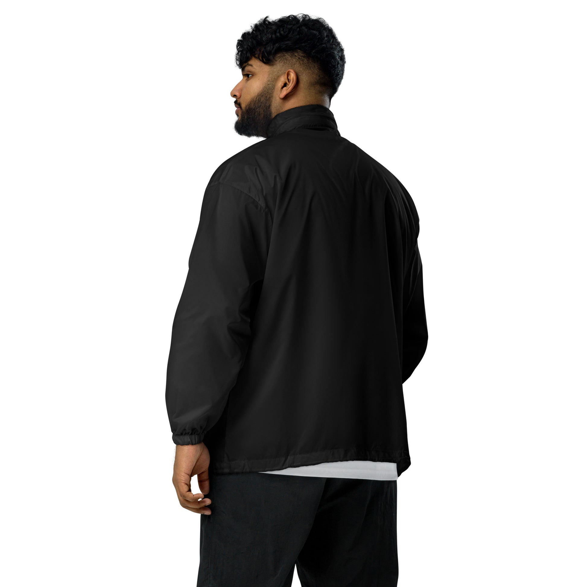 New FUNY Logo Unisex windbreaker black back