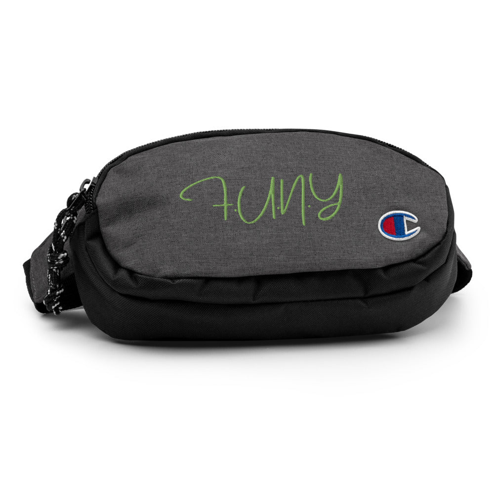 FUNY Champion fanny pack heather black front 