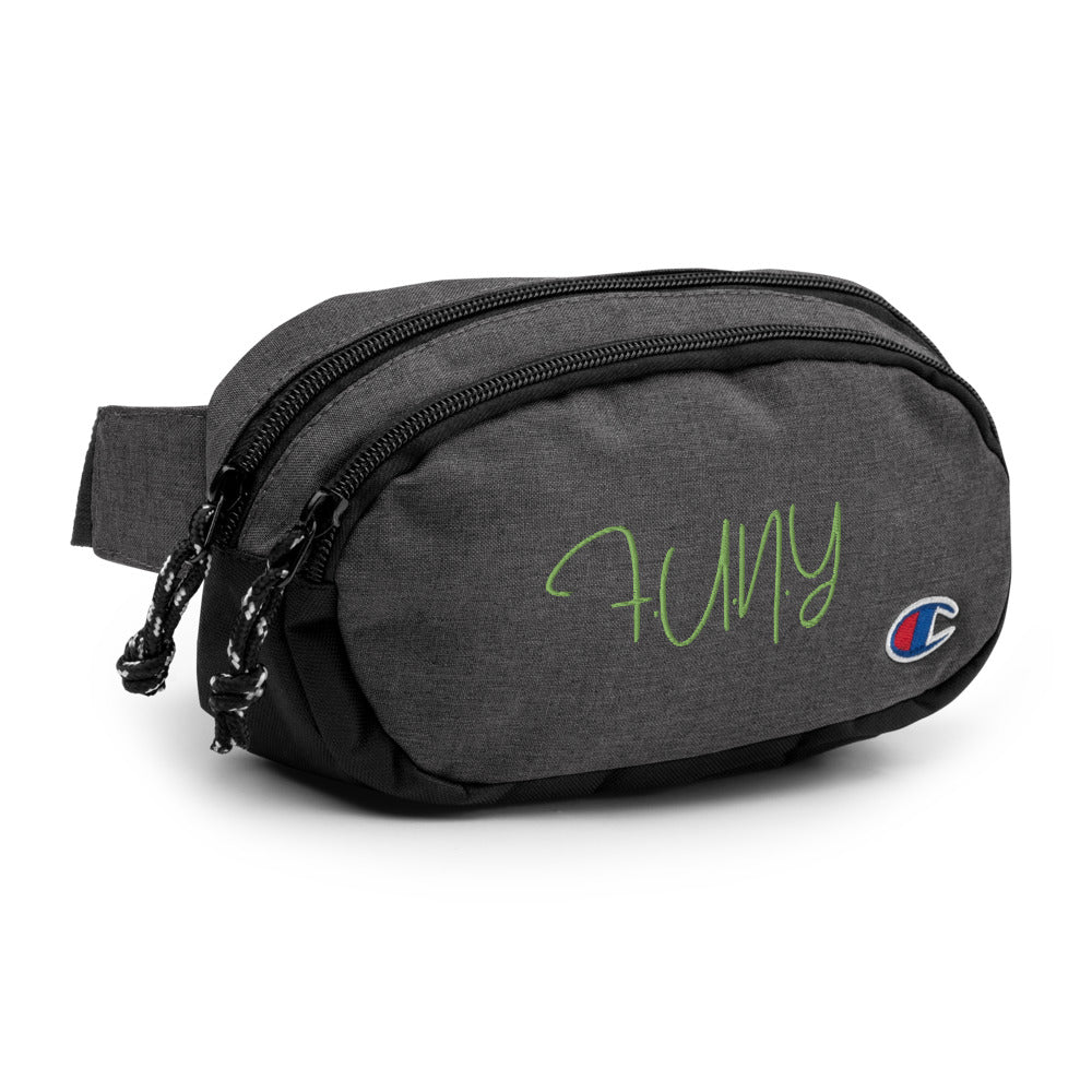 FUNY Champion fanny pack heather black right front 
