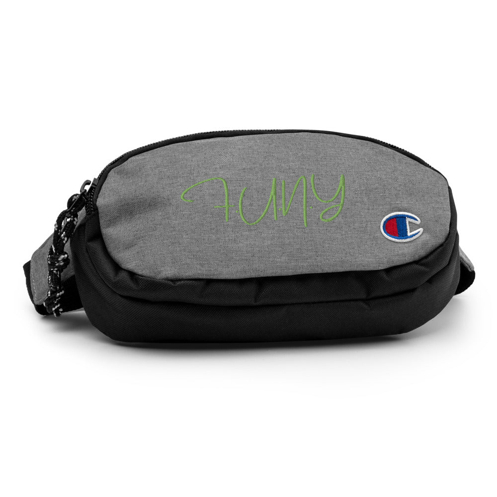 FUNY Champion fanny pack heather granite black front 