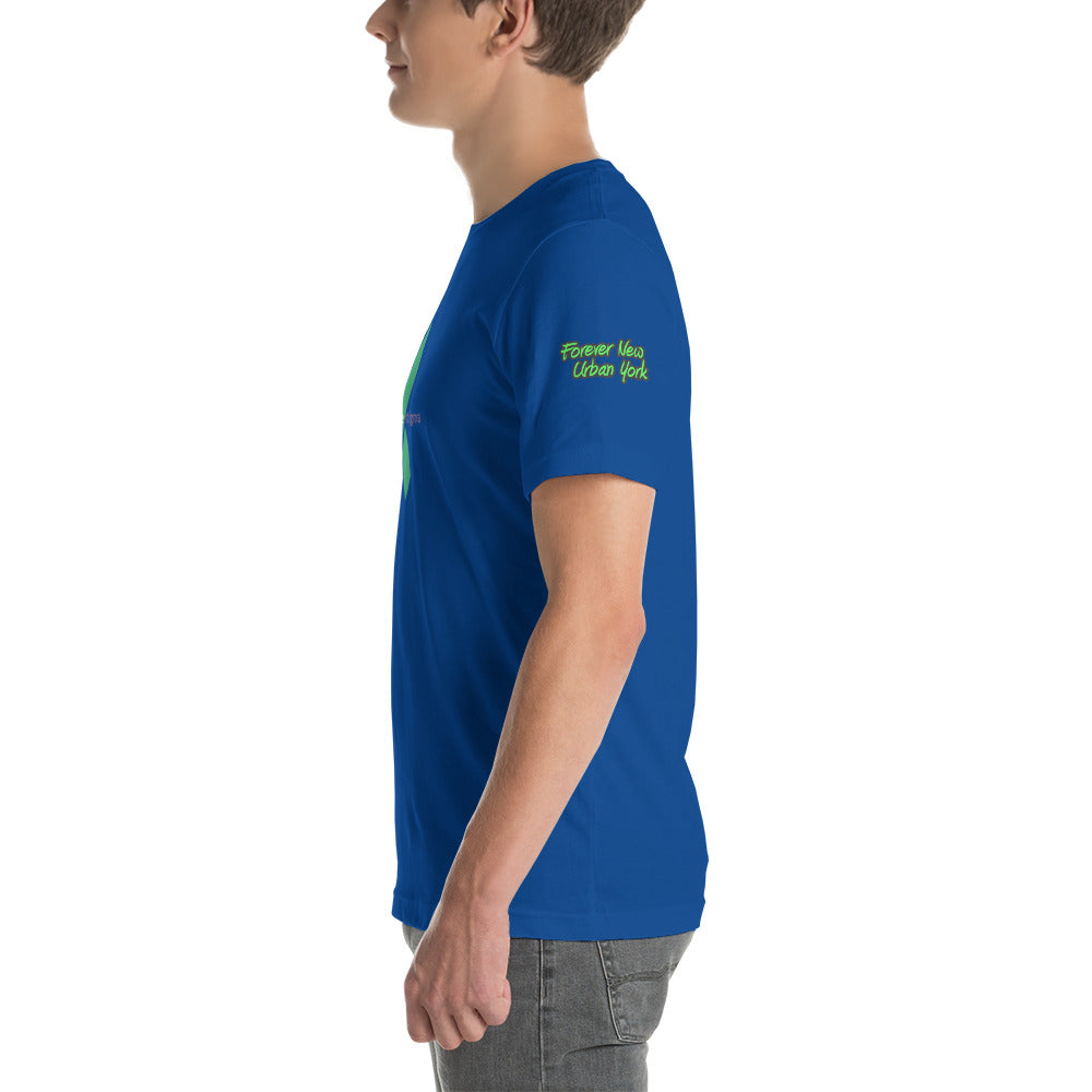 unisex staple t-shirt true royal left